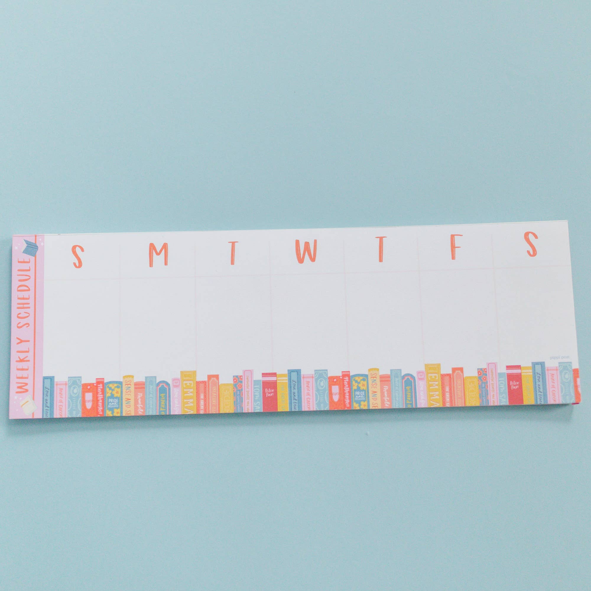 Book Stack Weekly Notepad