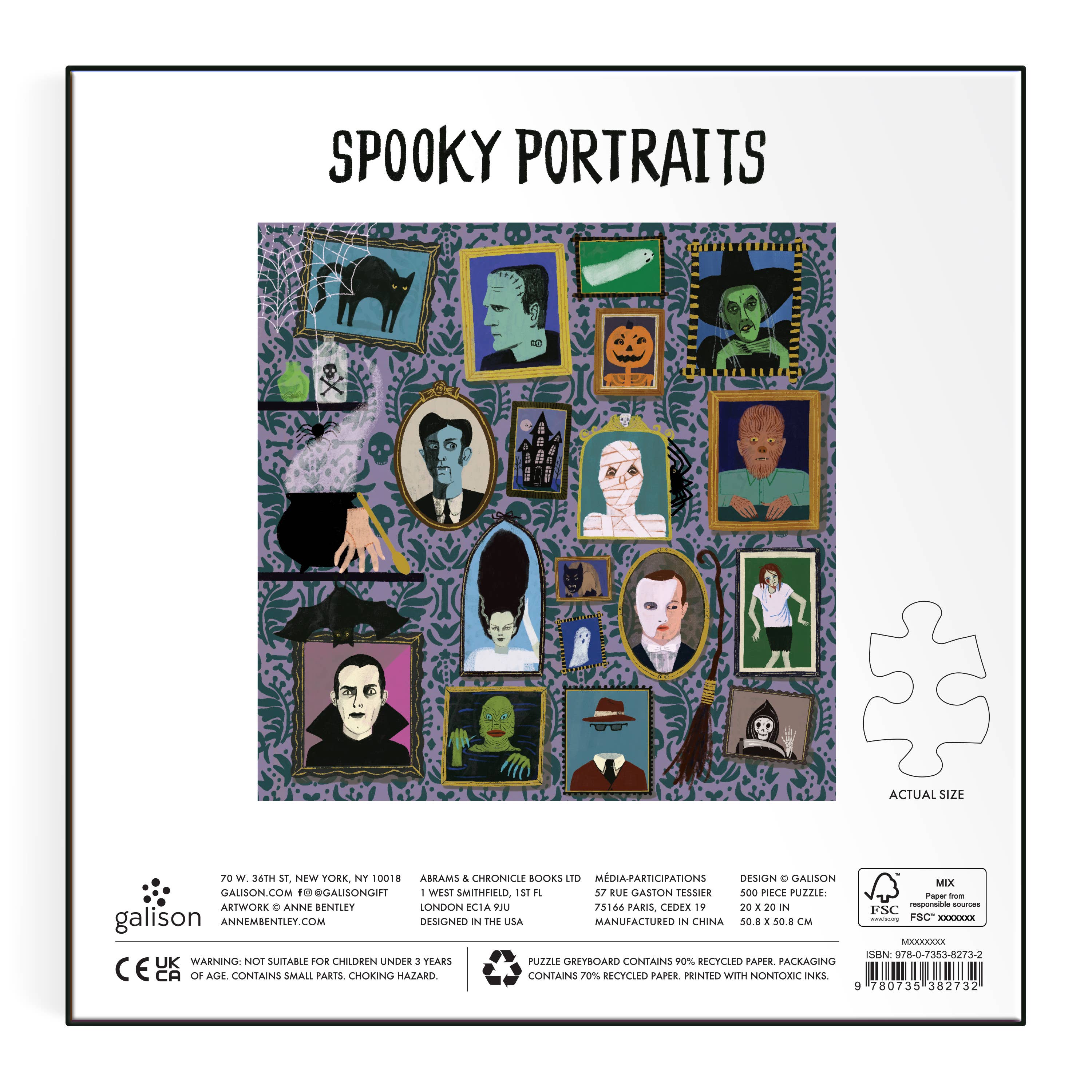 Puzzle - Spooky Portraits 500 Piece Puzzle