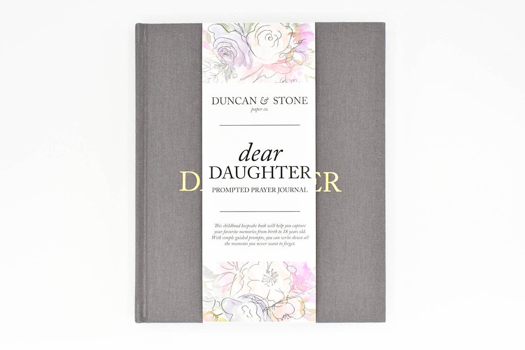 Dear Daughter Childhood Keepsake Book | Mother's Day Gift: Cream