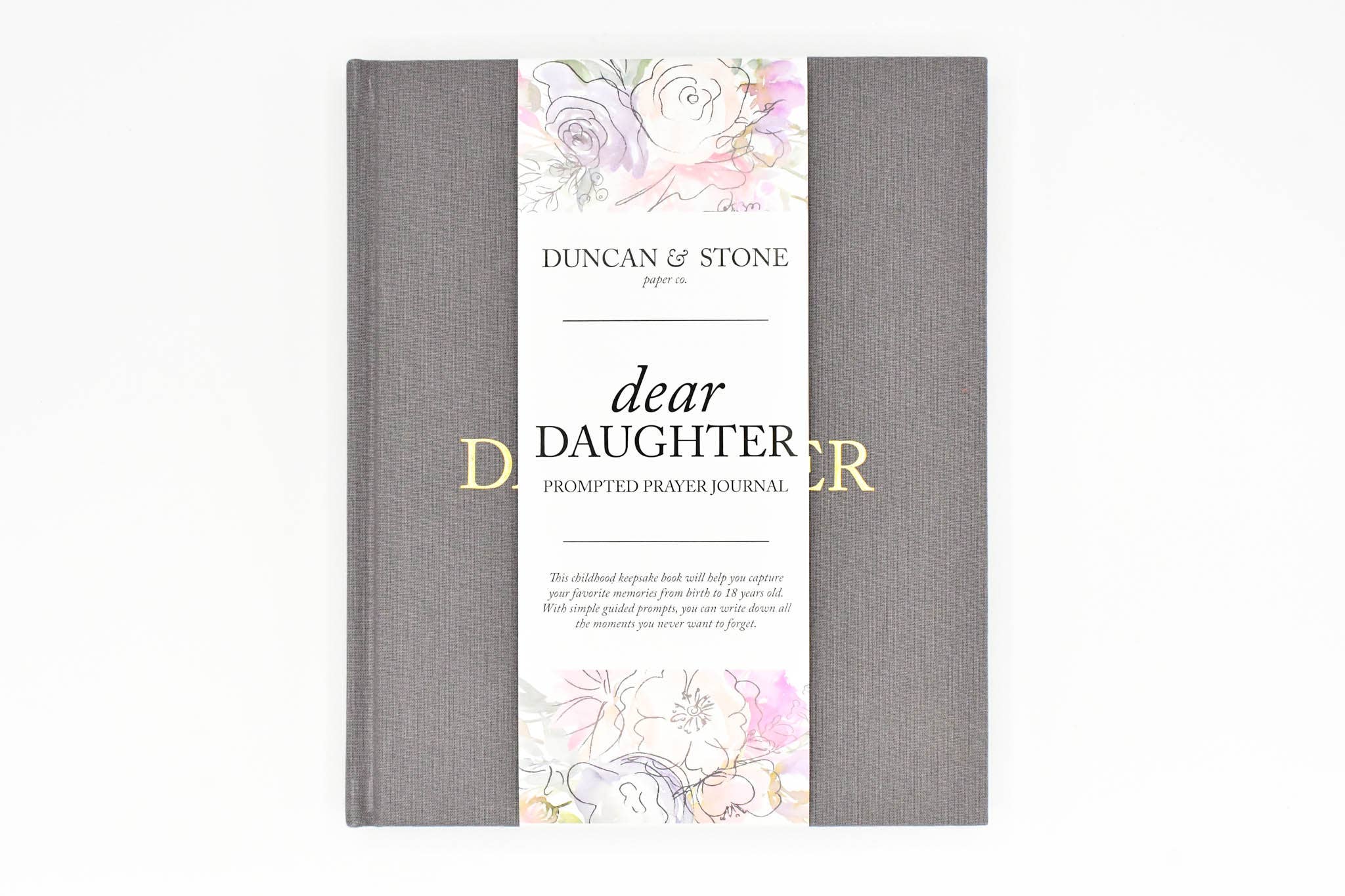 Dear Daughter Childhood Keepsake Book | Mother's Day Gift: Cream