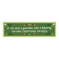Garden And A Library Canvas Banner