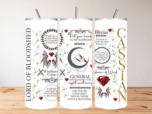 Tumbler - SJM Cassian ACOTAR 20oz