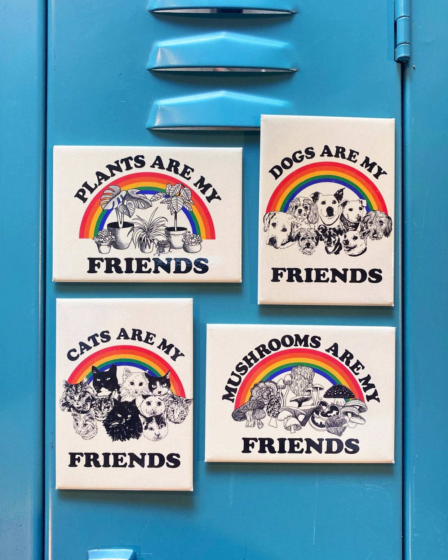 Cats Are My Friends Rectangle Magnet
