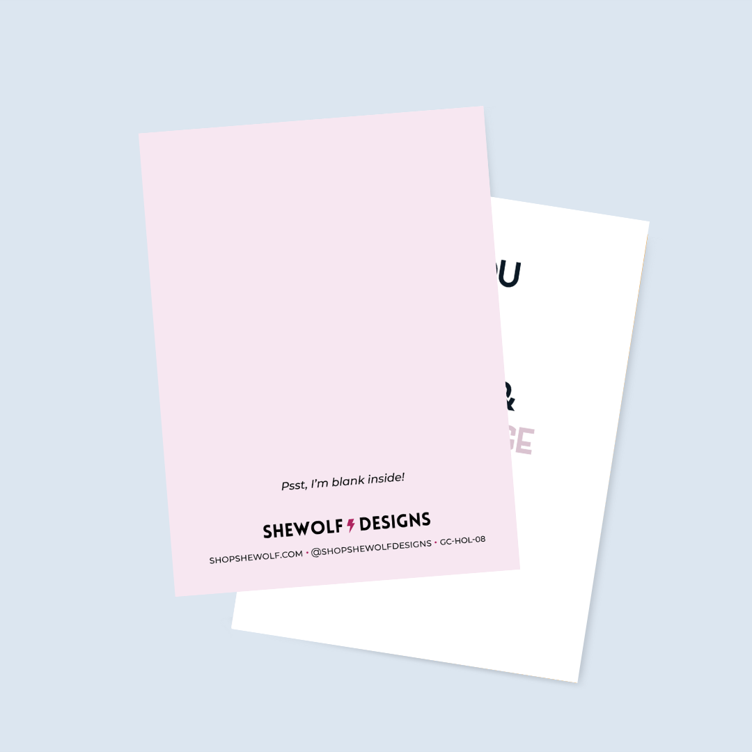 Greeting Card - Peace, Love & Petty Revenge