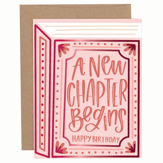 Greeting Card - A New Chapter Begins Birthday
