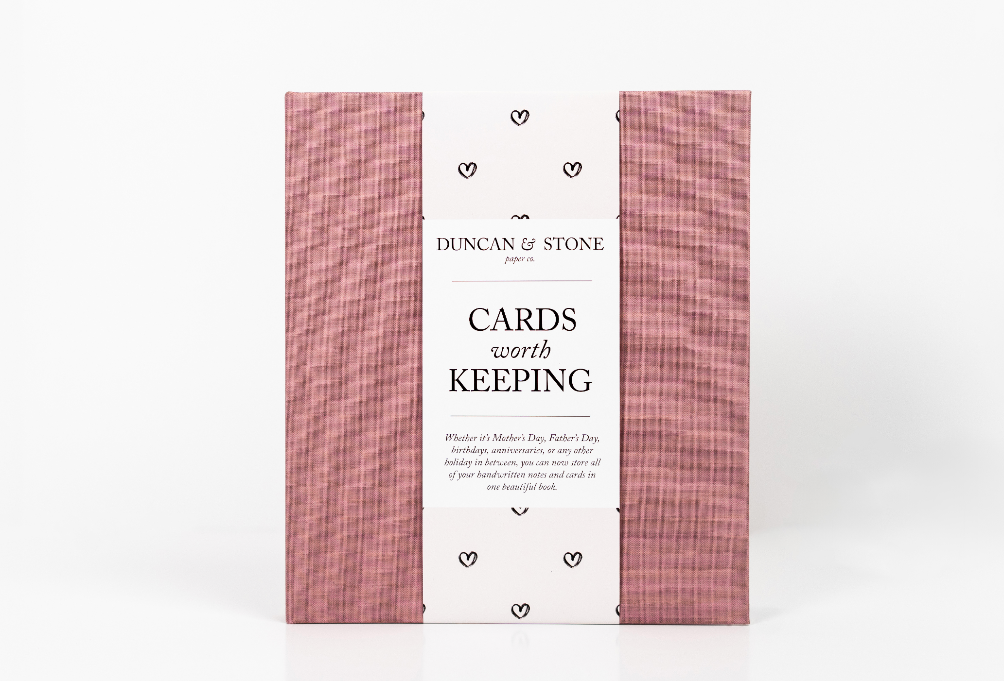 Cards Worth Keeping Journal | Birthday Card Organizer Book: Pink