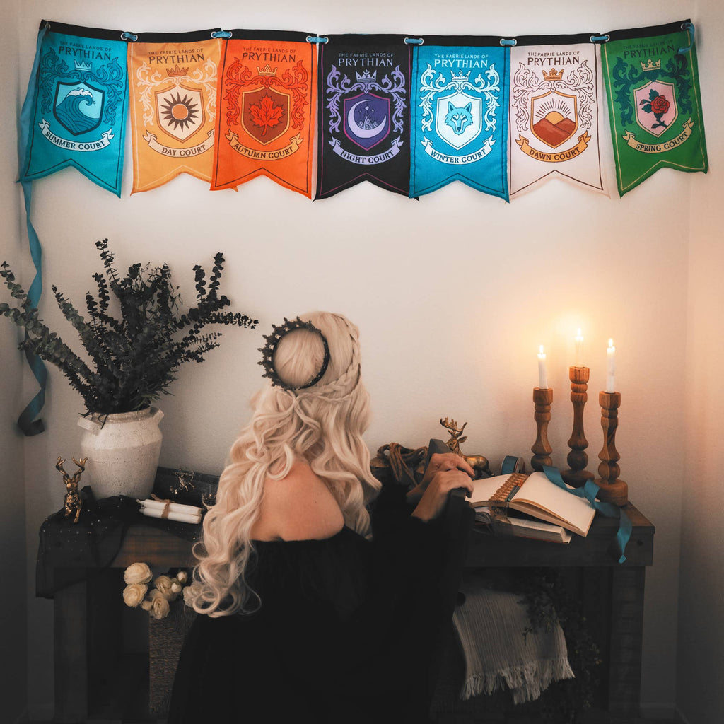 A Court of Thorns and Roses Banner Flag Set (12'' x 20'')