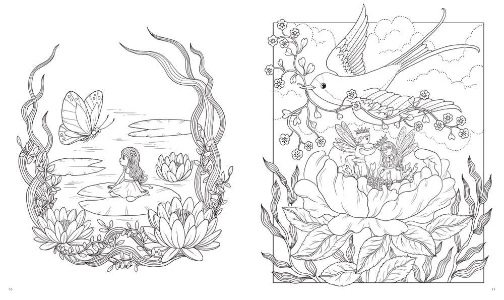Coloring Book - Fairytale Worlds