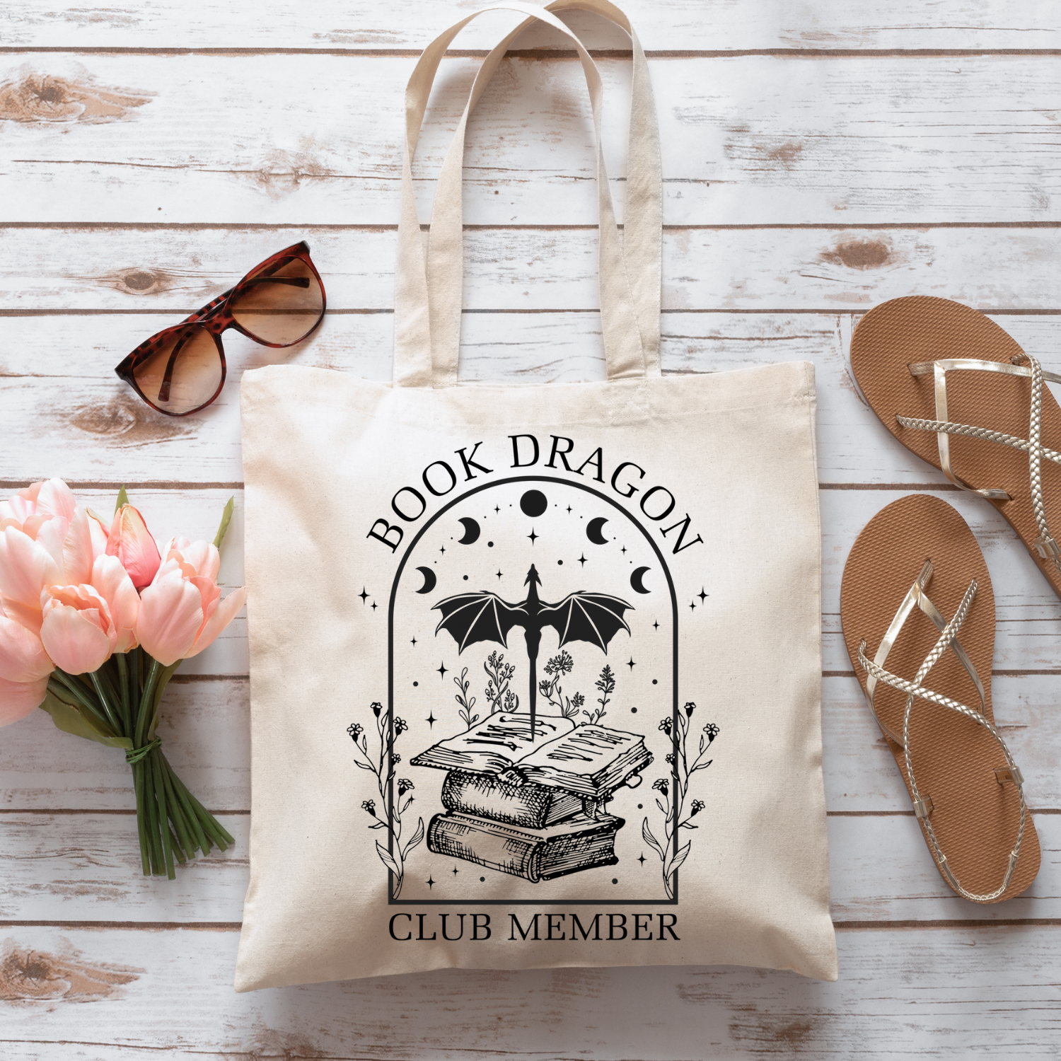 Tote Bag - Book Dragon