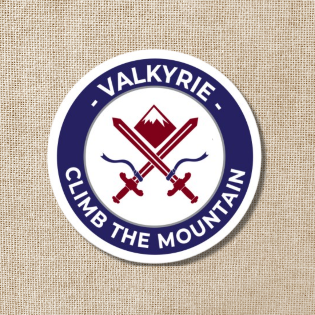 SJM - Valkyrie Climb the Mountain Sticker