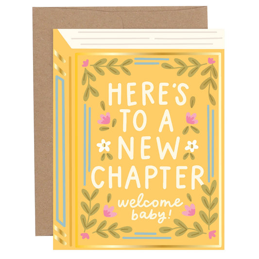 Greeting Card - Here's To A New Chapter Baby