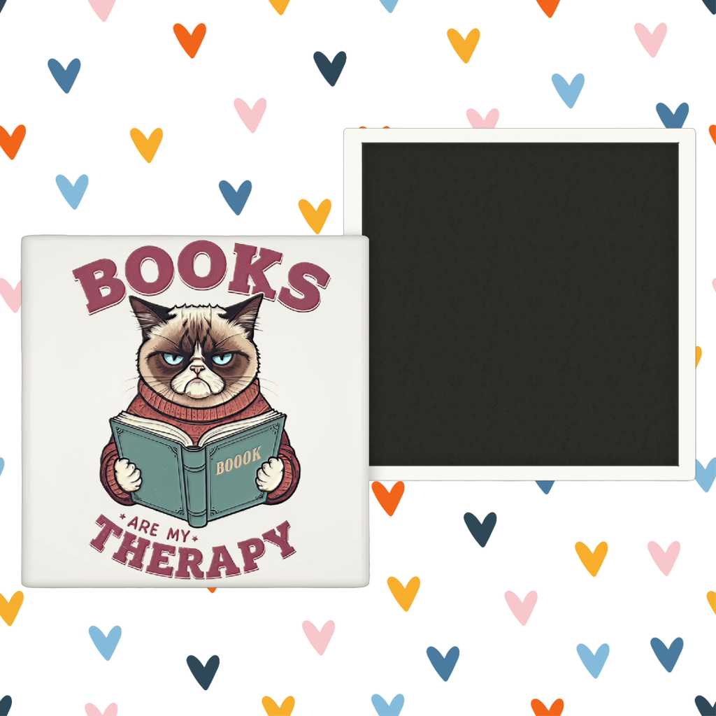 Books Are My Therapy Magnet