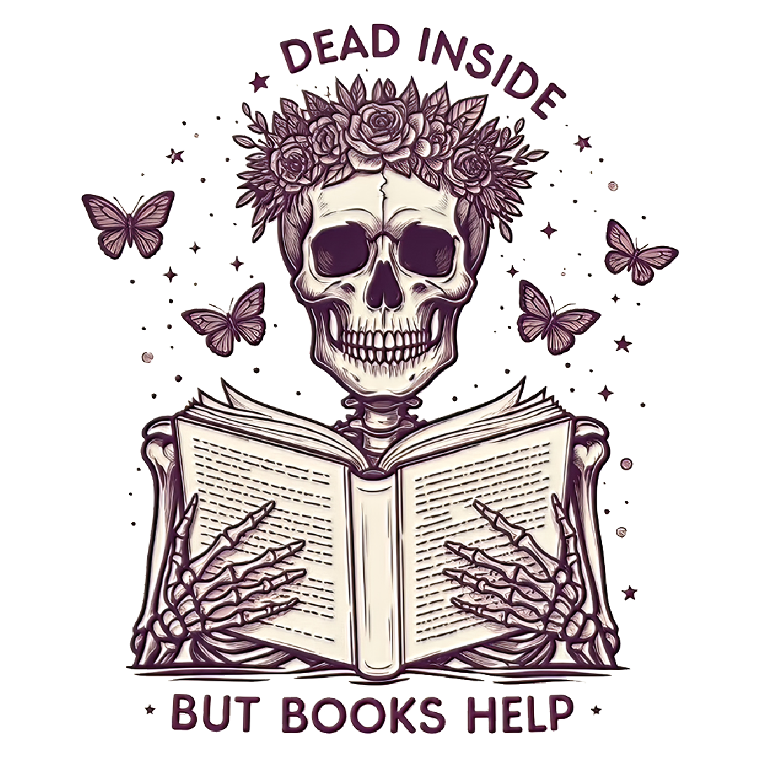 Dead Inside But Books Help Magnet