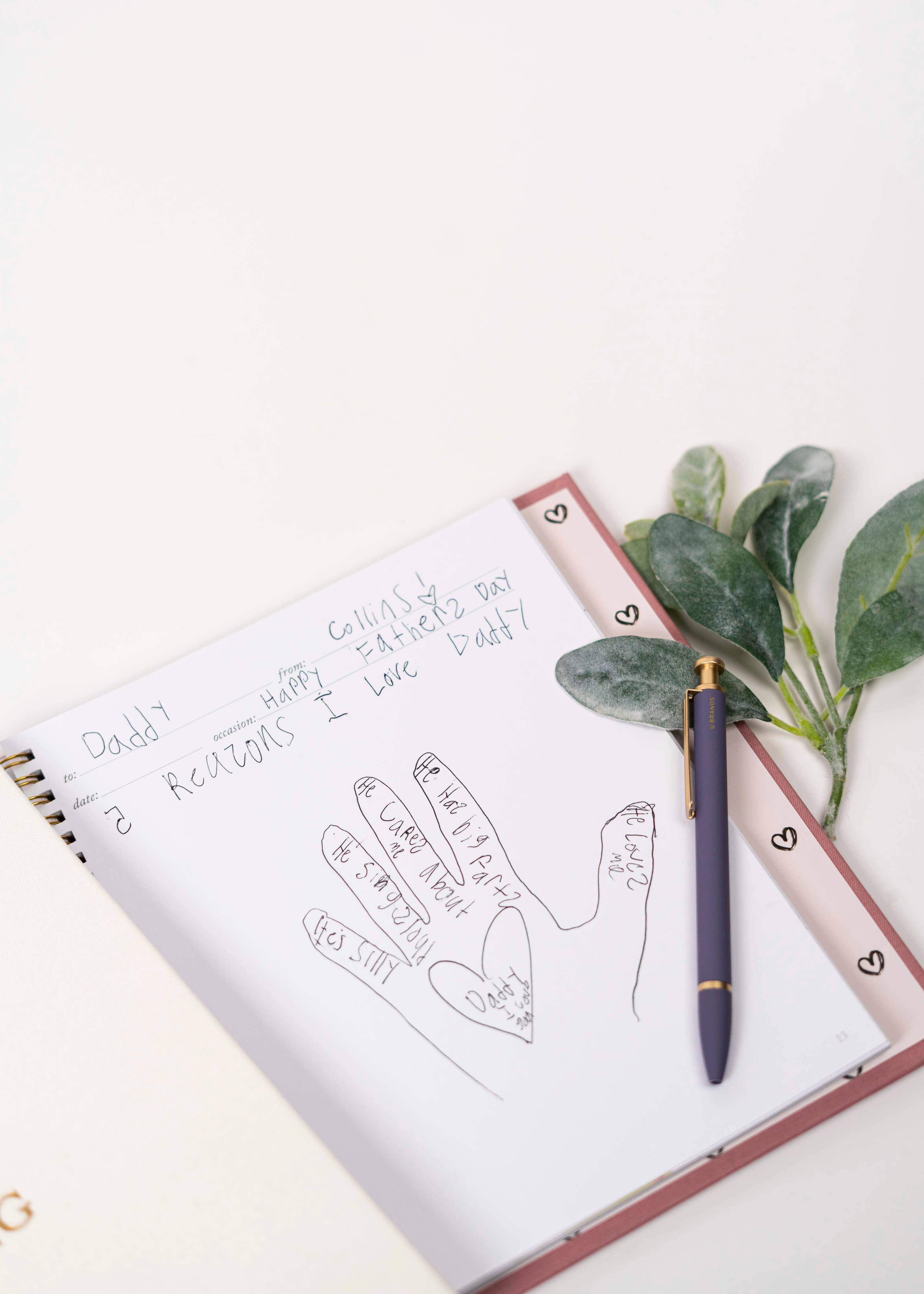 Cards Worth Keeping Journal | Birthday Card Organizer Book: Pink