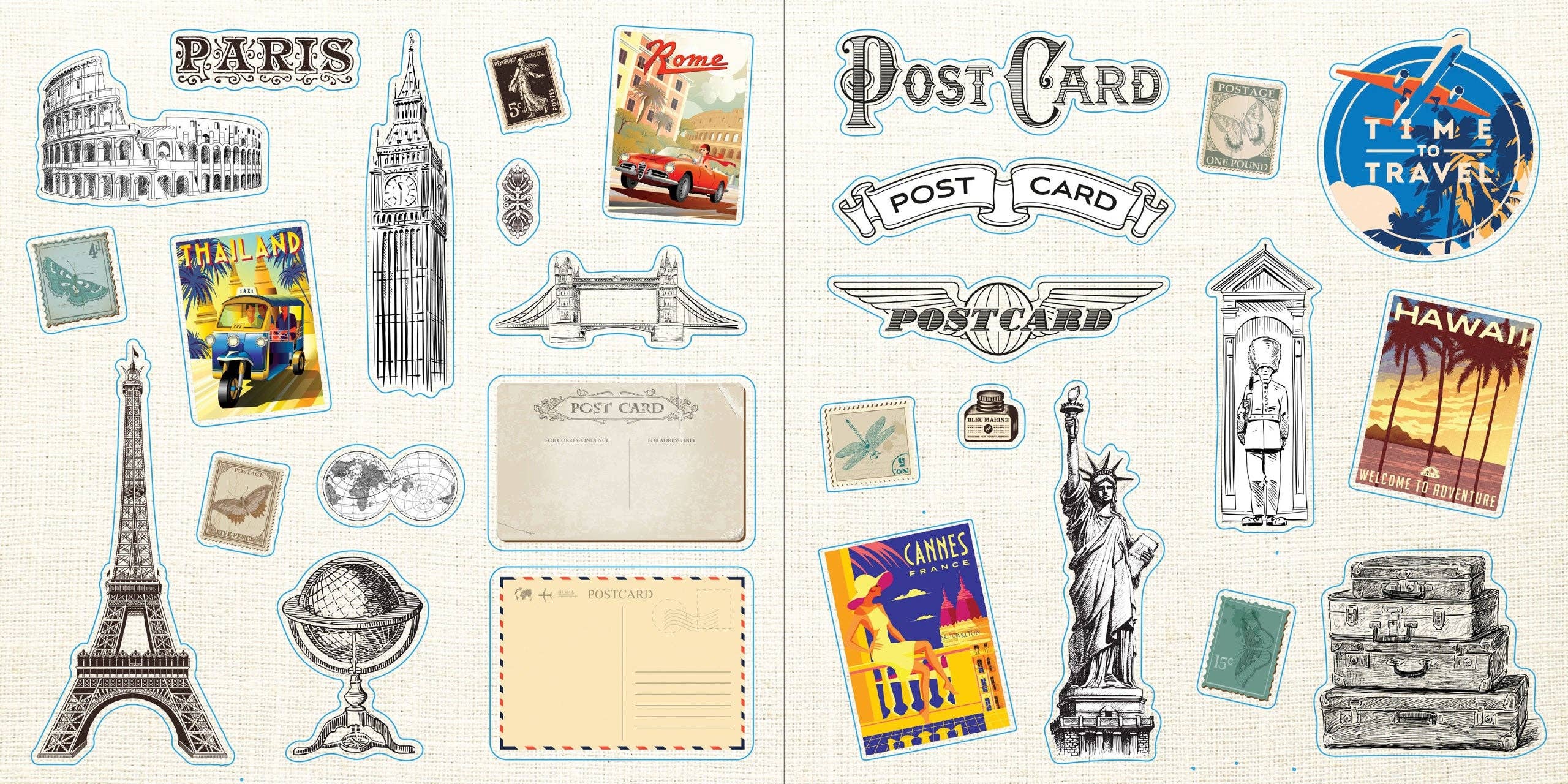 Sticker Book - Loads of Ephemera (580 stickers)