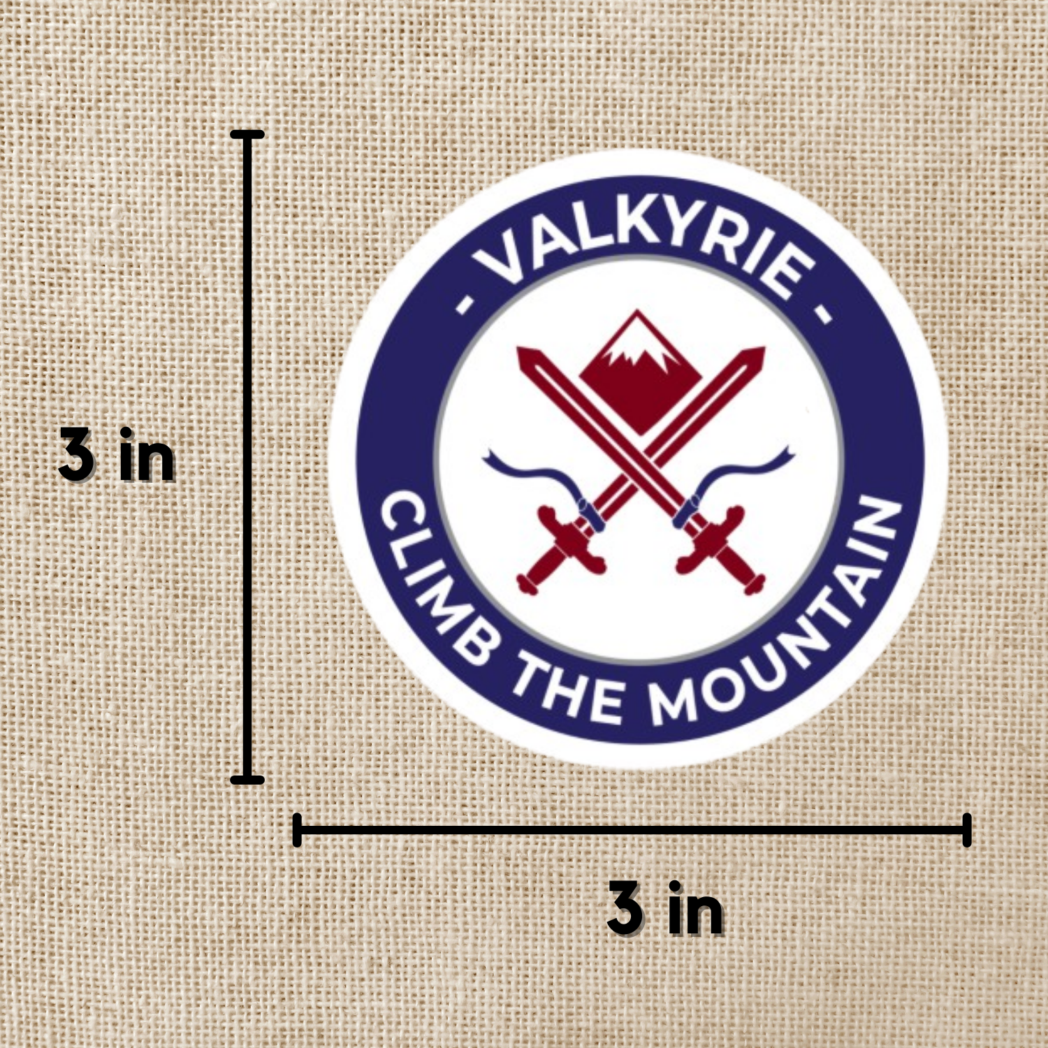 SJM - Valkyrie Climb the Mountain Sticker