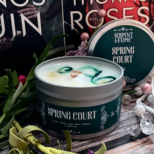 Candle - Spring Court Candle, Lilac Rose Apple Earl Grey Tea: 6.5 oz