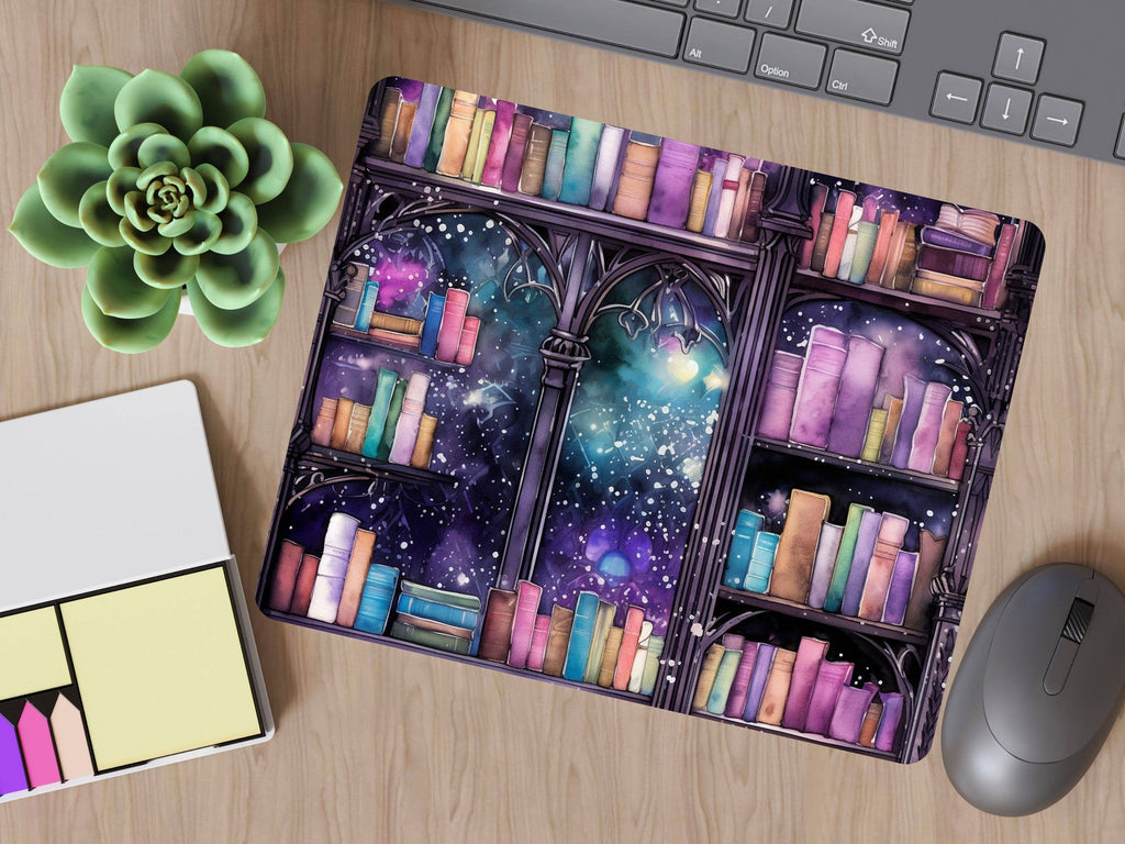 Mouse Pad - Fantasy Bookshelf