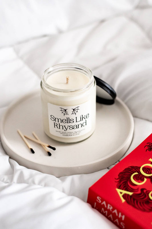 Amber & Wood - Smells Like Rhysand | Bookish Candle inspired by ACOTAR