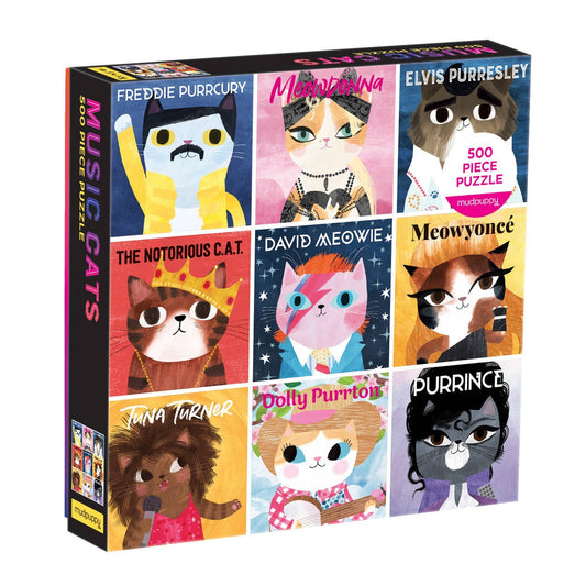 Puzzle - Music Cats 500 Piece Family Puzzle