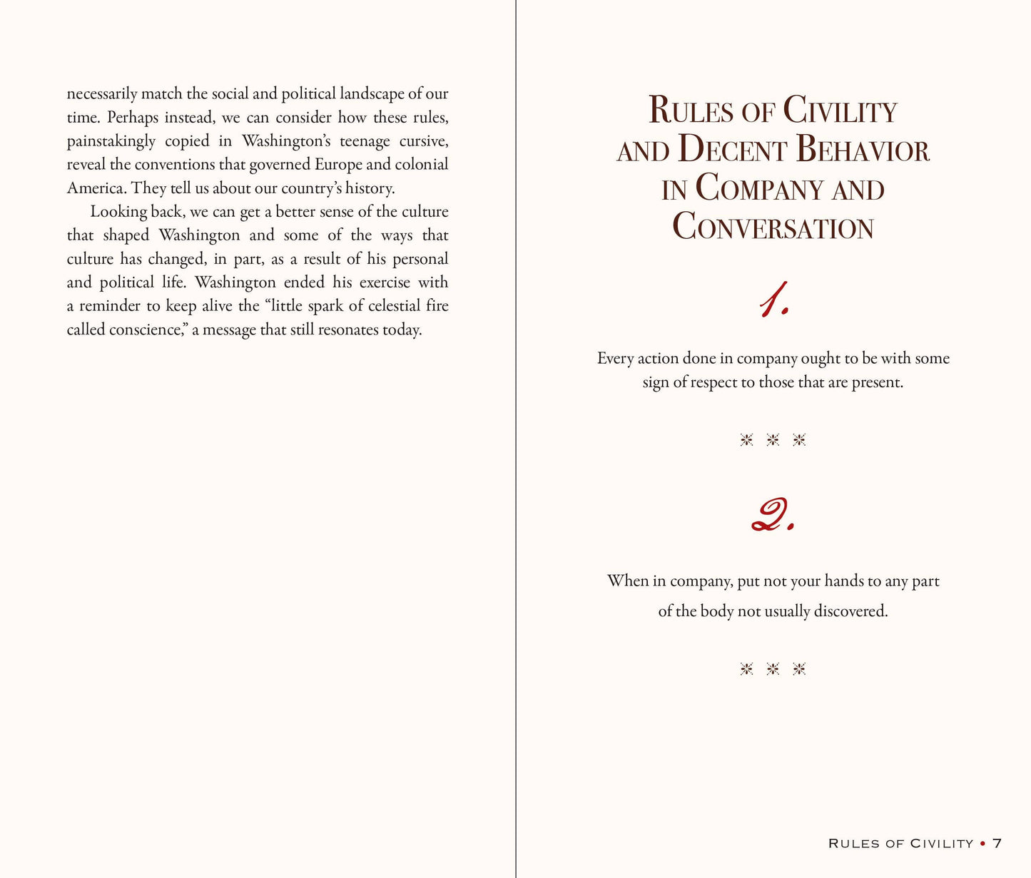 George Washington's Rules of Civility and Decent Behavior in Company and Conversation