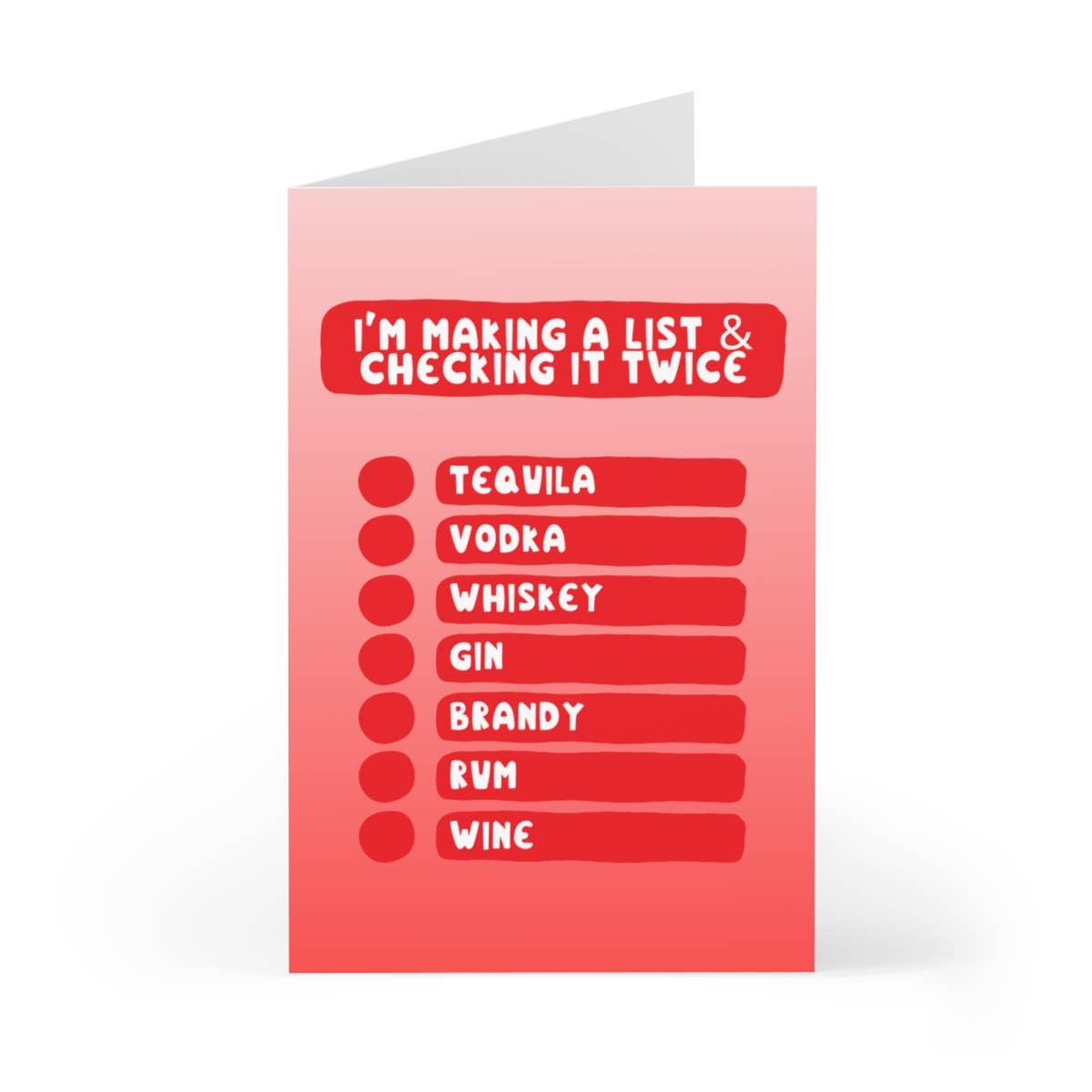 Greeting Card - Making a List, Checking it Twice