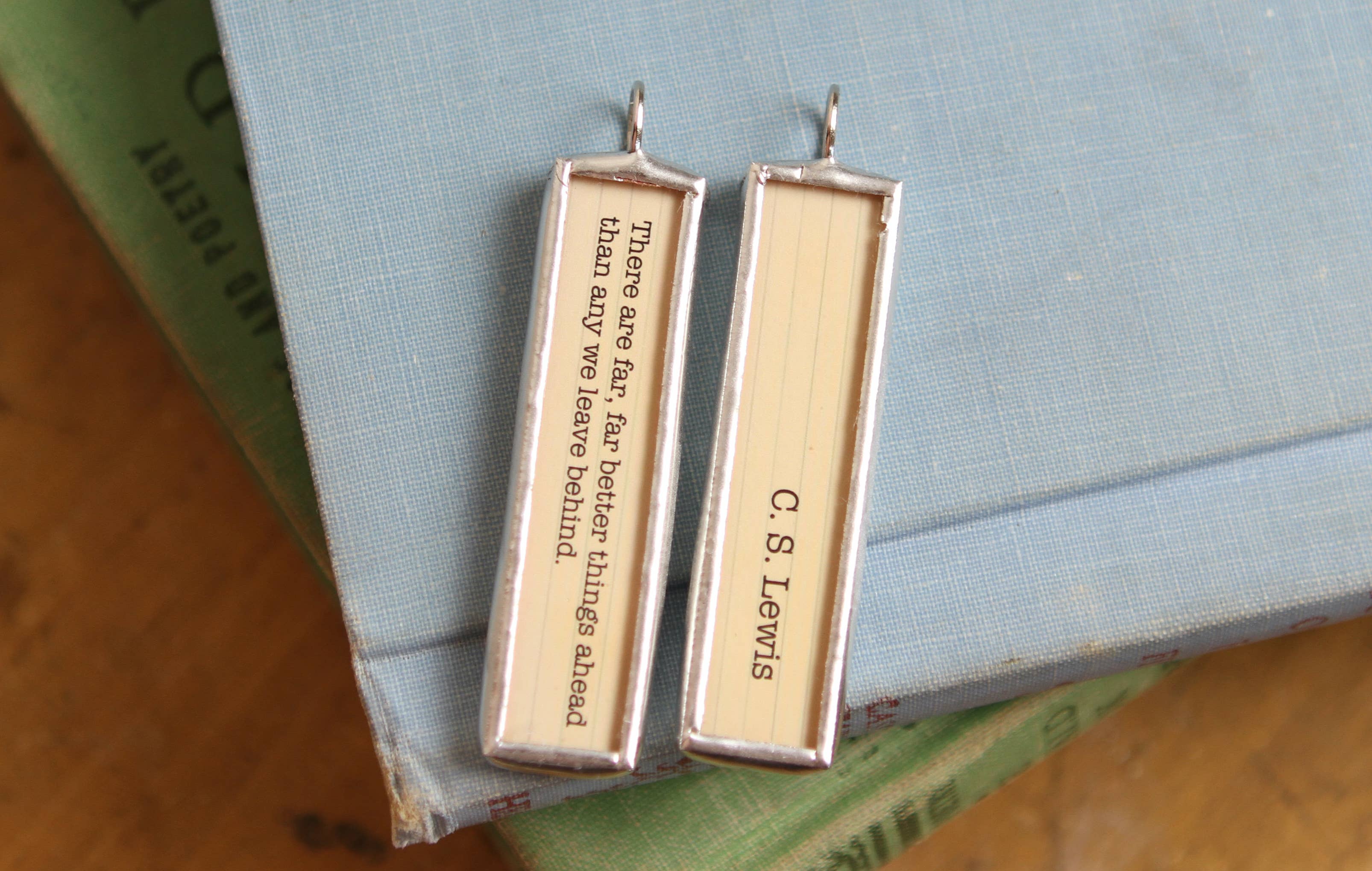 Far Better Things C.S. Lewis Literary Book Charm Necklace