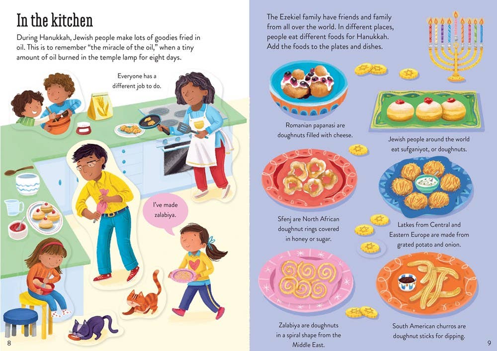 Little First Stickers Hanukkah : Usborne