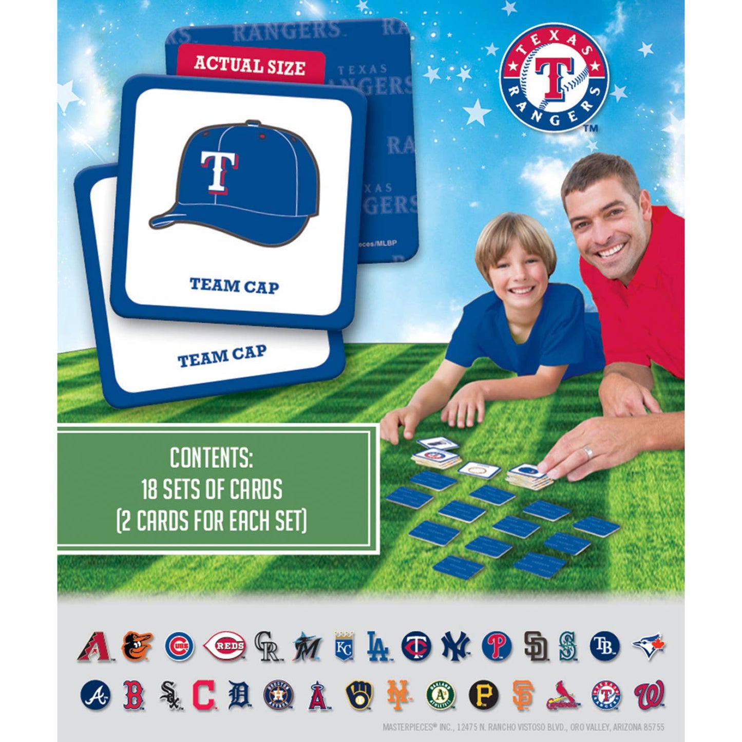 Texas Rangers MLB Matching Game