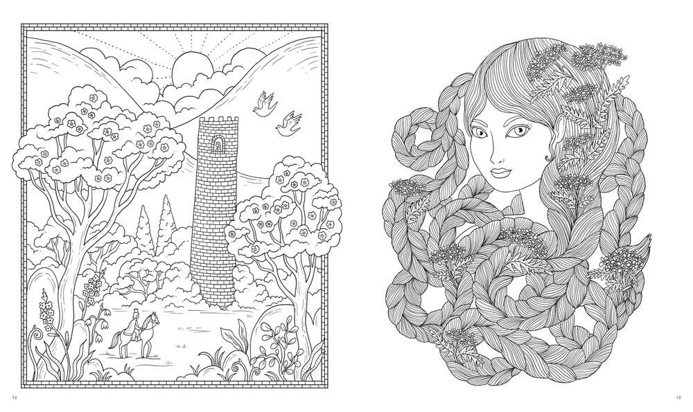 Coloring Book - Fairytale Worlds