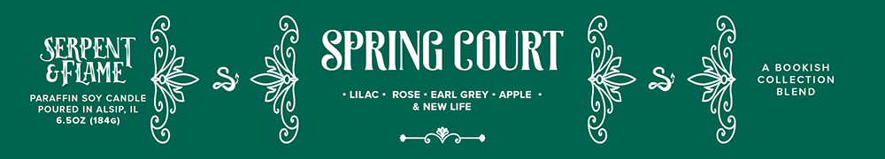 Candle - Spring Court Candle, Lilac Rose Apple Earl Grey Tea: 6.5 oz