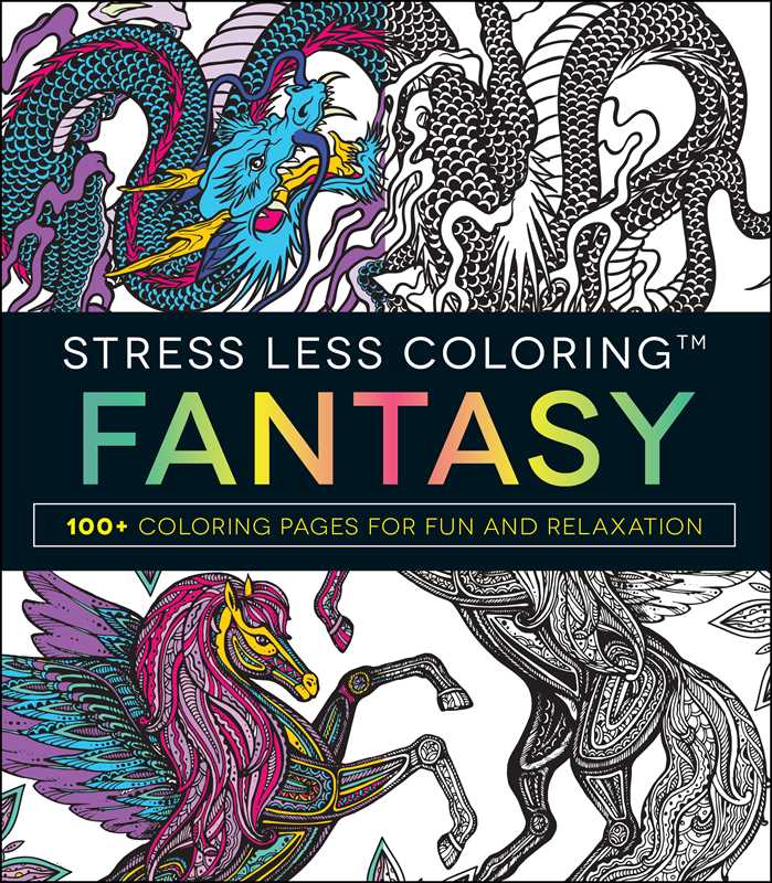 Coloring Book - Stress Less Fantasy