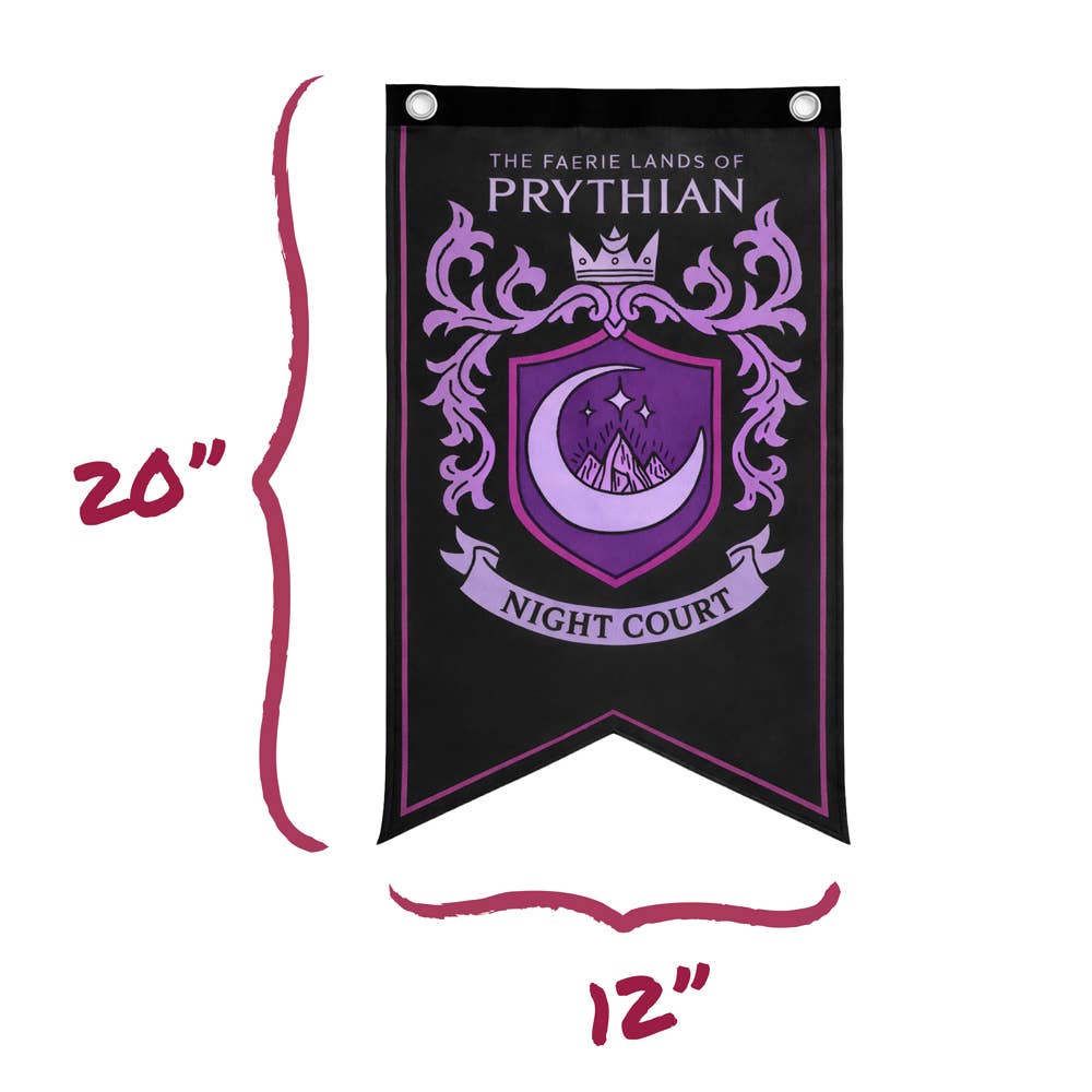 A Court of Thorns and Roses Banner Flag Set (12'' x 20'')