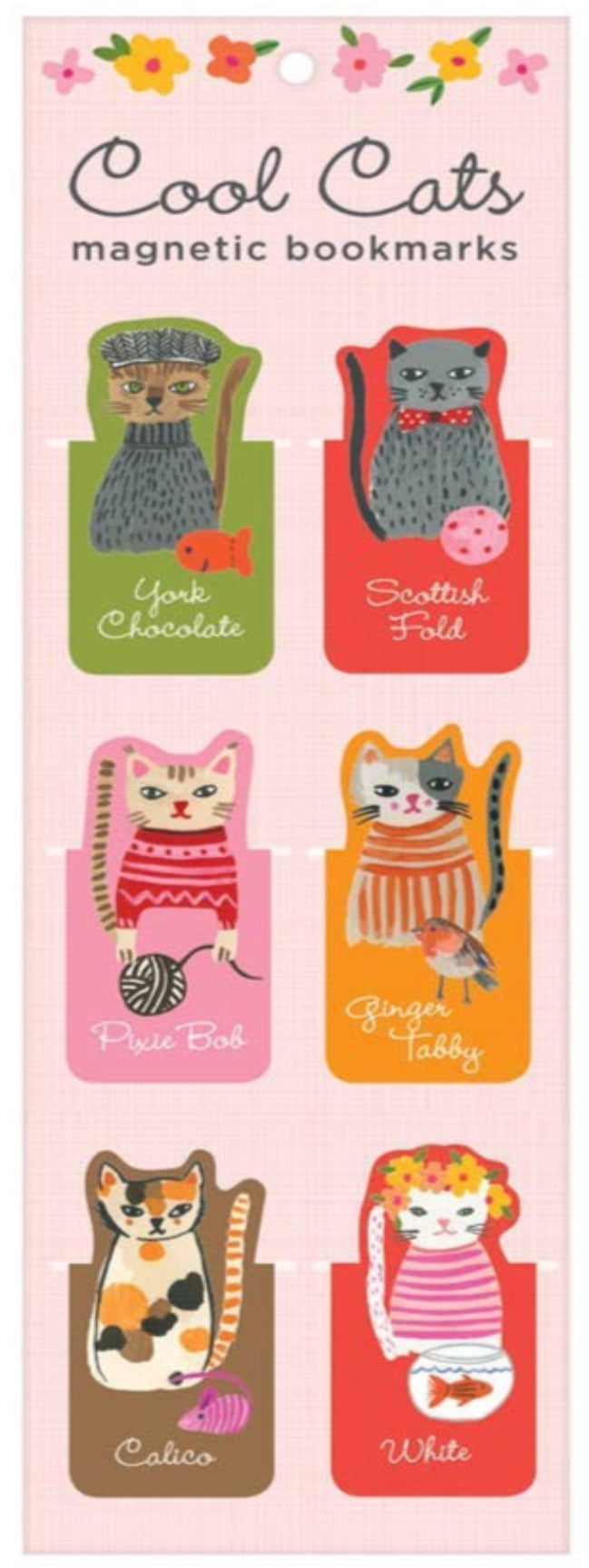 Magnetic Bookmark Set - Cool Cats