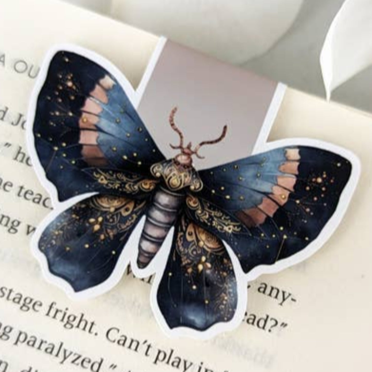 Magnetic Bookmark - Celestial moth