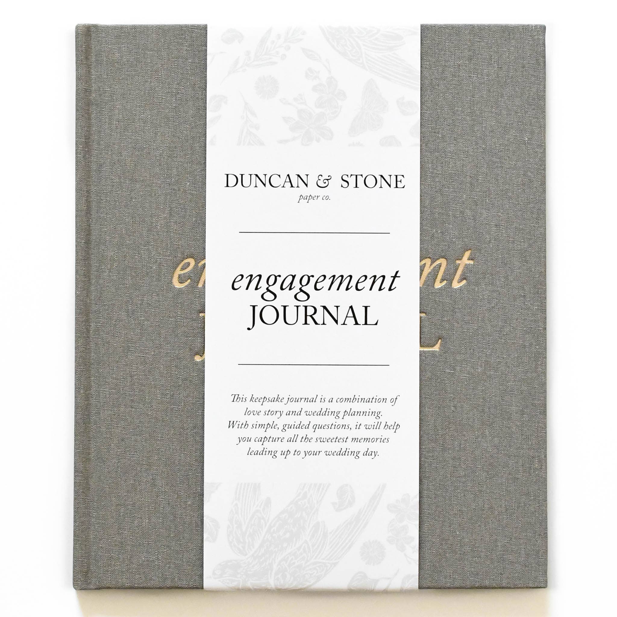 Engagement Journal | Gift for New Brides | Book for Couples: Taupe