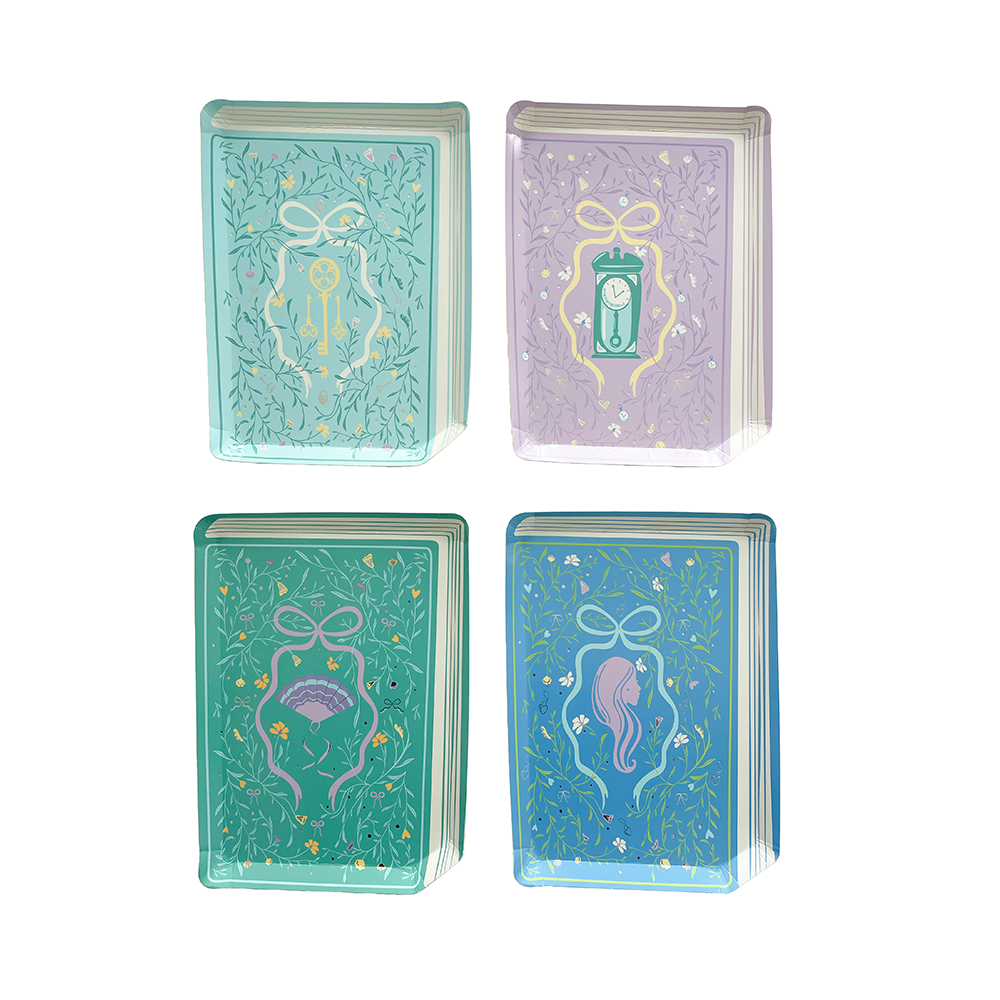 Book Club Book Die-Cut Dinner Plates