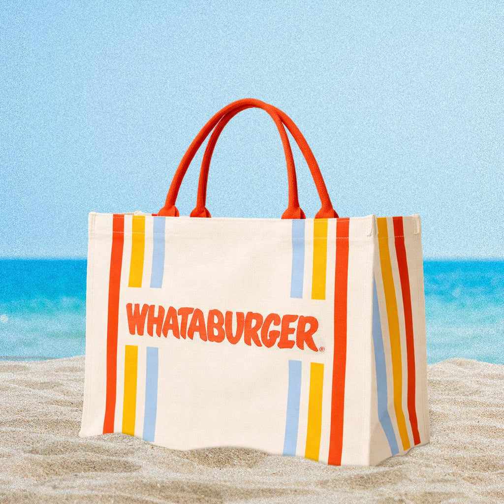 Tote Bag - Striped Whataburger Canvas Bag