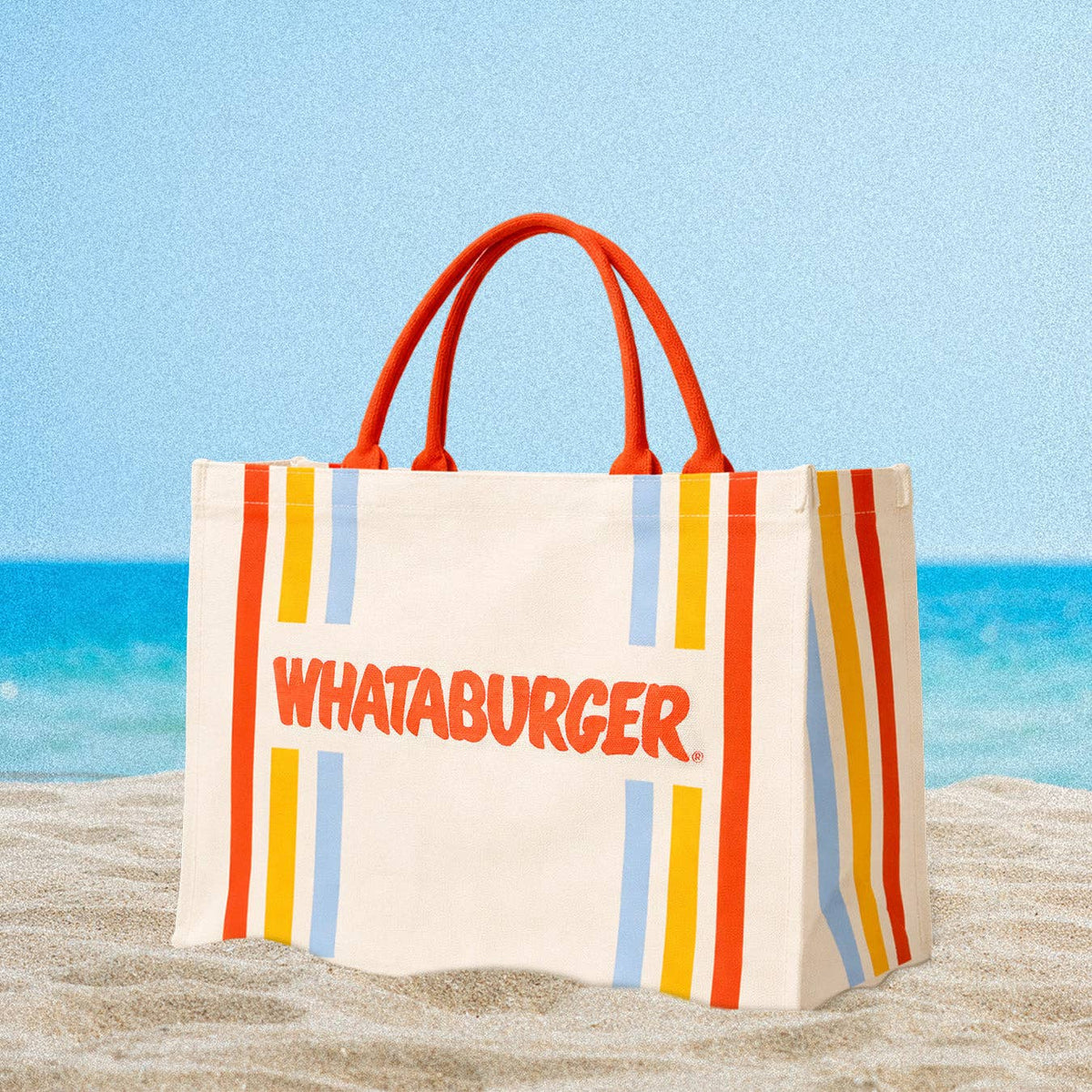 Tote Bag - Striped Whataburger Canvas Bag