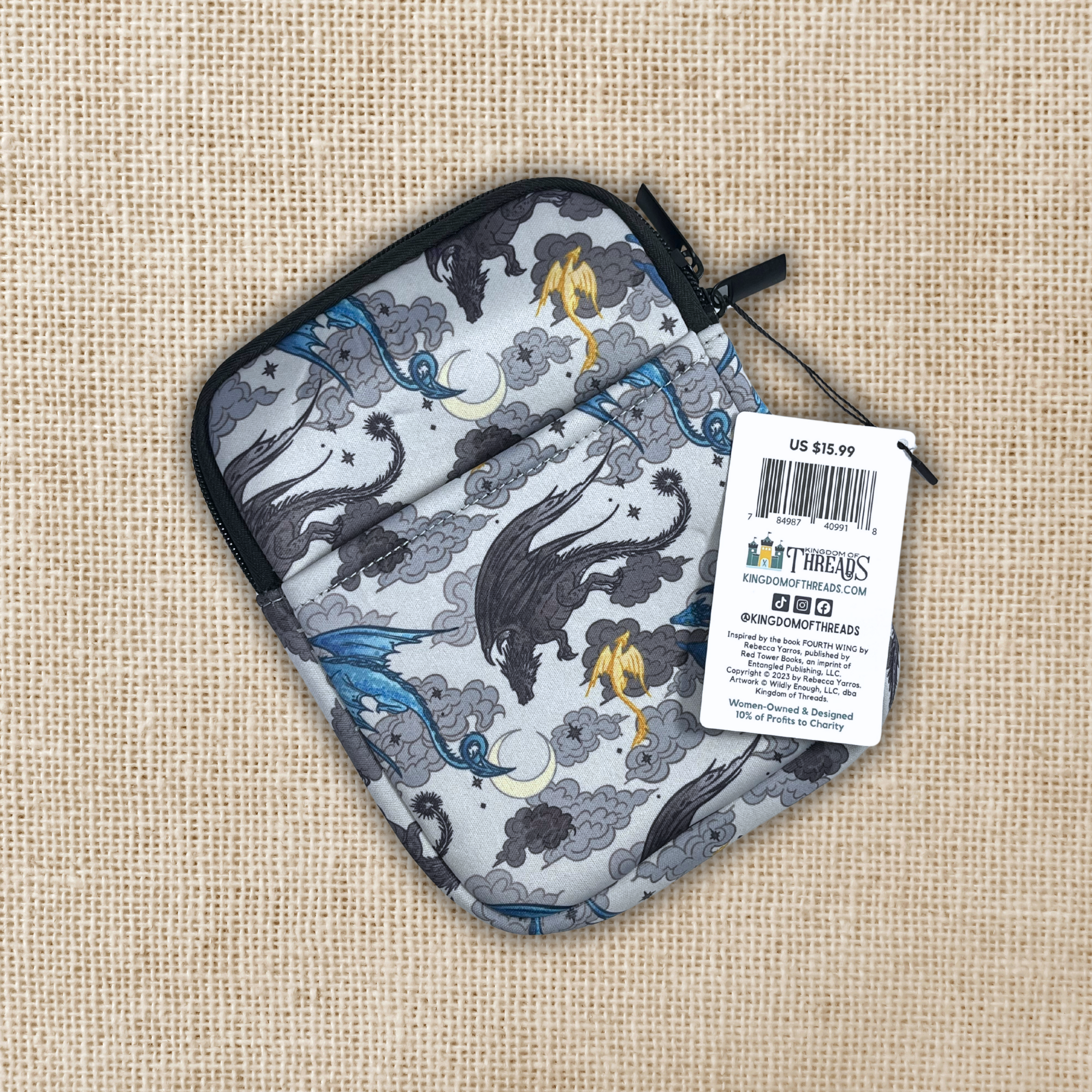 Dragon Trio E-reader Pouch | Fourth Wing