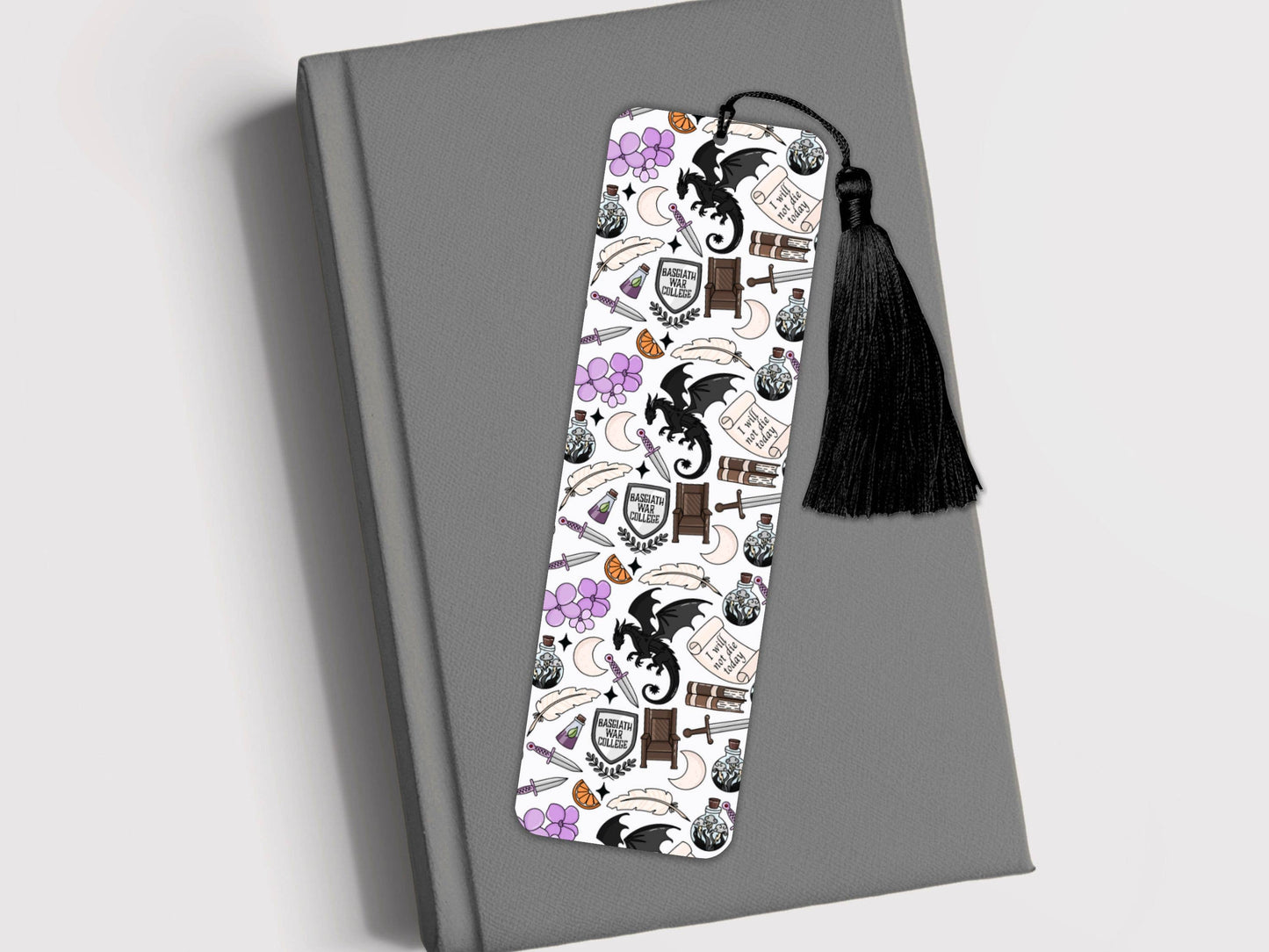 Metal Bookmark - Fourth Wing Patterned