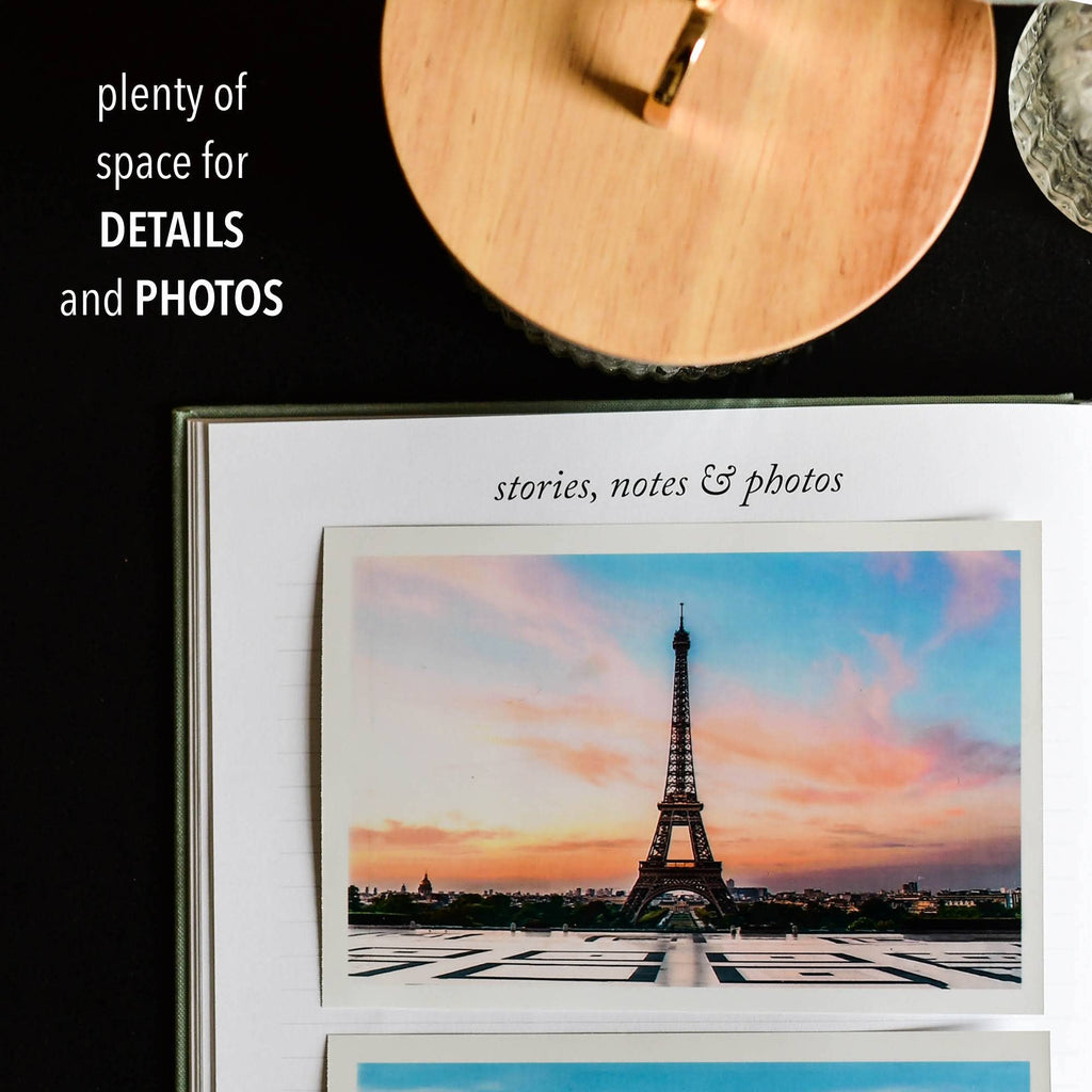 Travel Journal | Adventure Keepsake | Trip Adventure Book: Sage Green