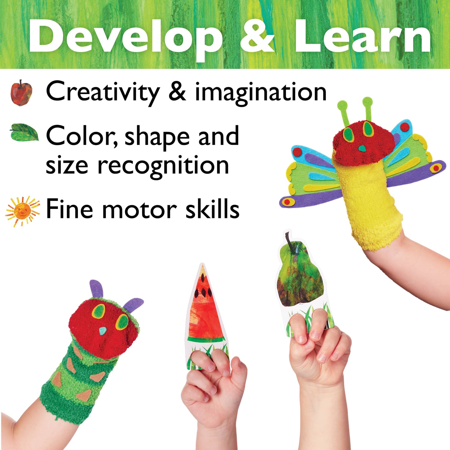 The Very Hungry Caterpillar Story Puppets Craft Kit for Kids