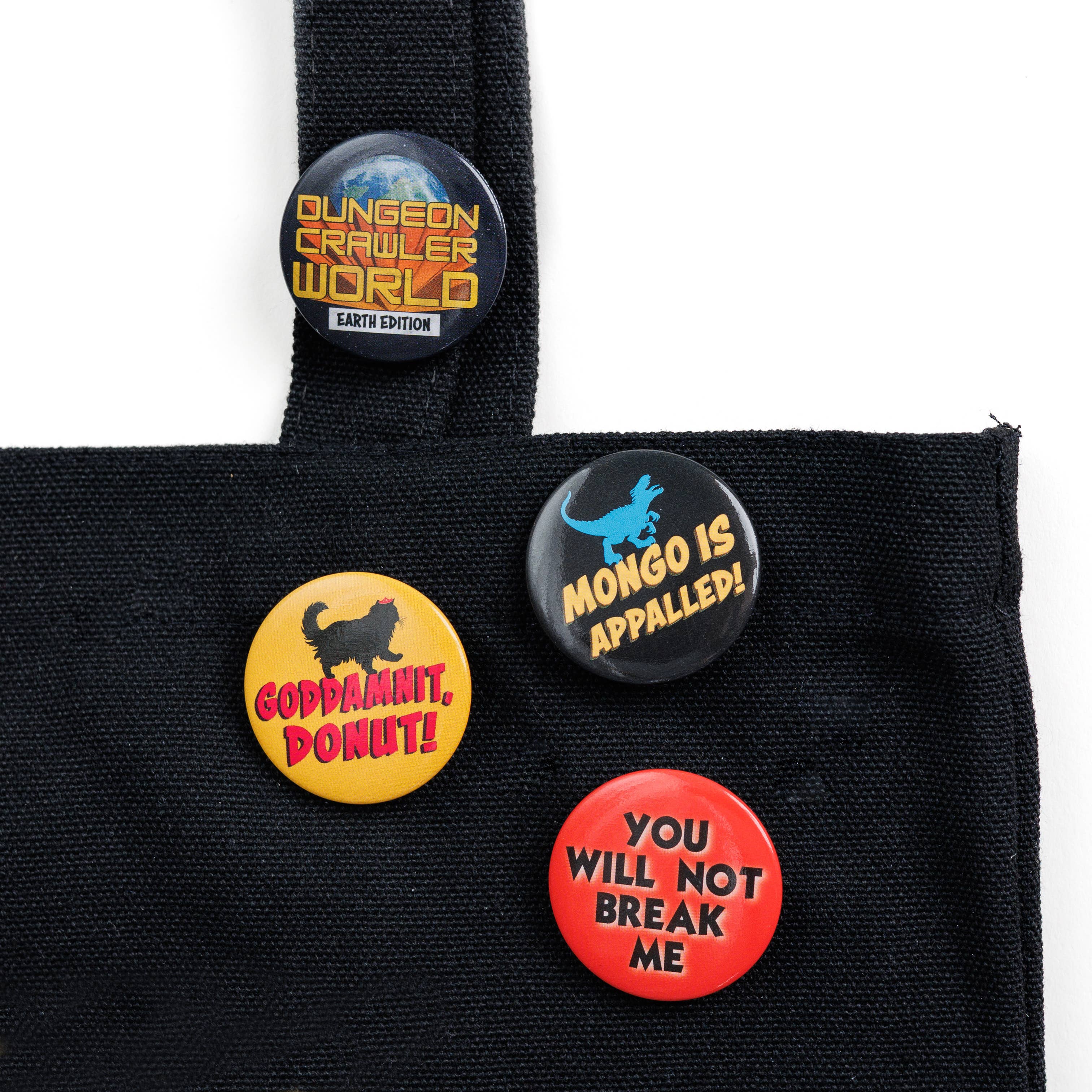 Dungeon Crawler Carl Button Pin Set | Dungeon Crawler Carl