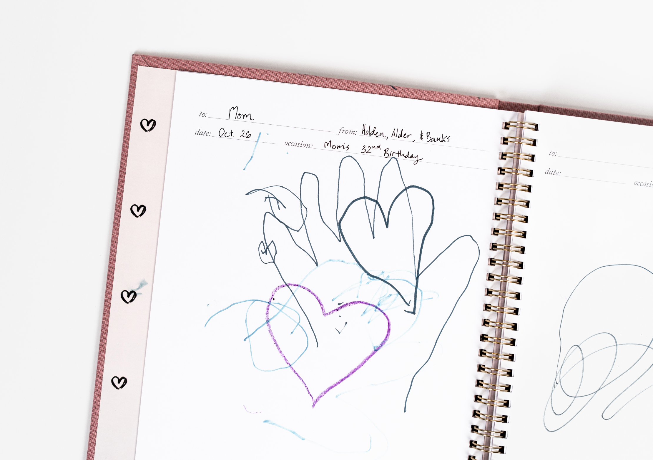 Cards Worth Keeping Journal | Birthday Card Organizer Book: Pink