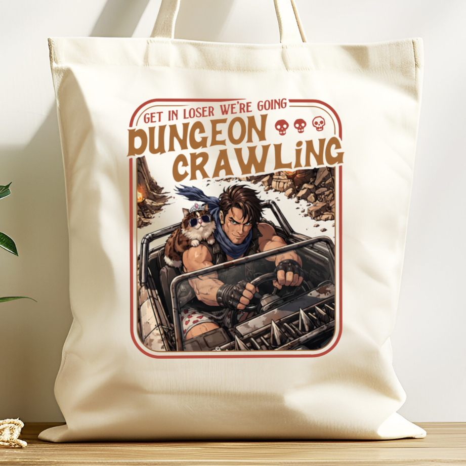 Tote Bag - DCC - Get In Loser We're Going Dungeon Crawling