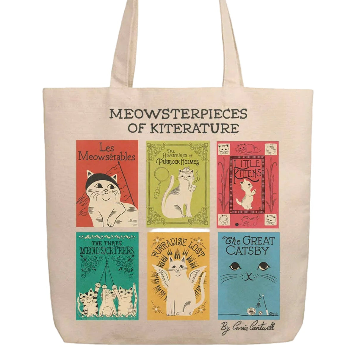 Tote Bag - Meowsterpieces of Kiterature