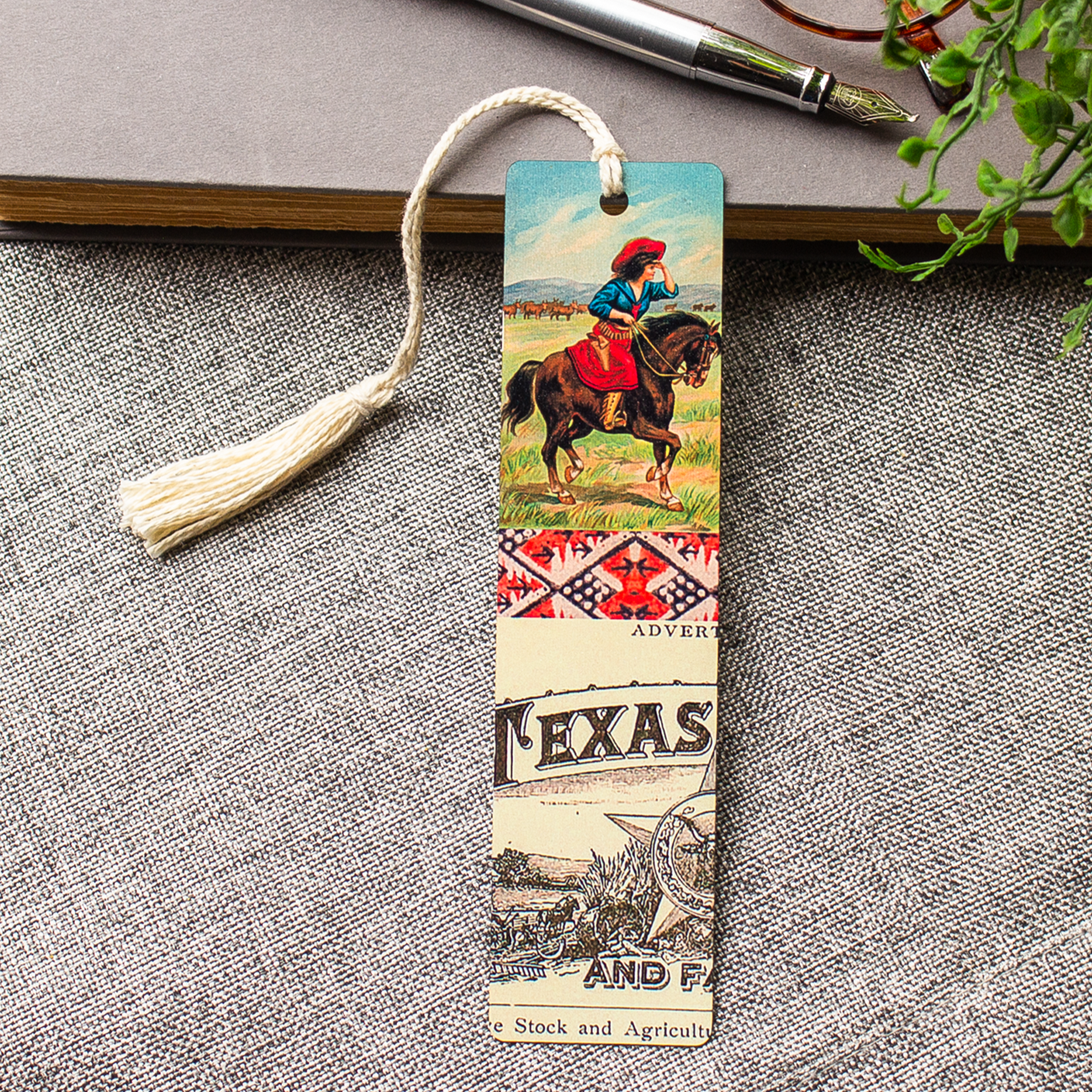 American West Bookmark - Woman on Horse
