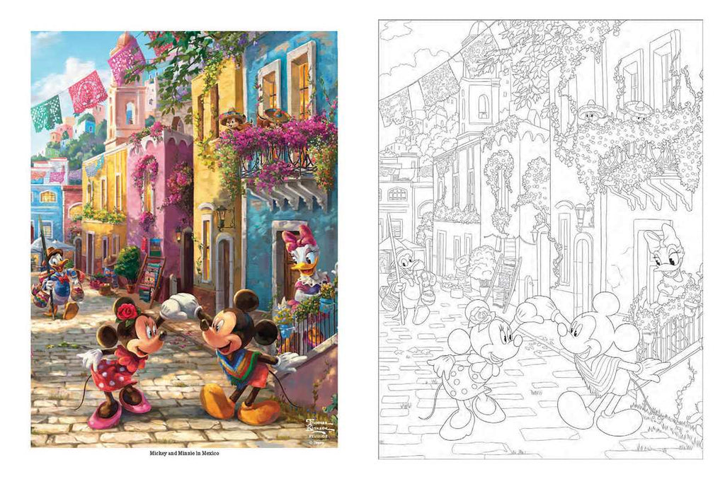 Coloring Book - Disney Dreams Collection Thomas Kinkade Studios Celebrations