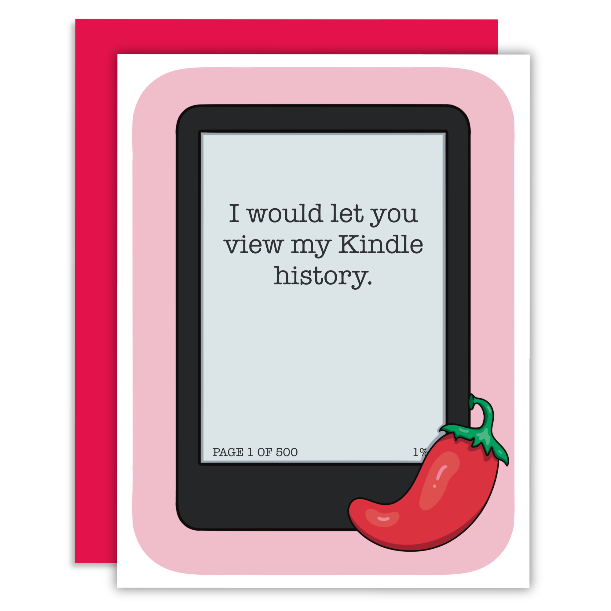 I Would Let You View My Kindle History Bookish Greeting Card